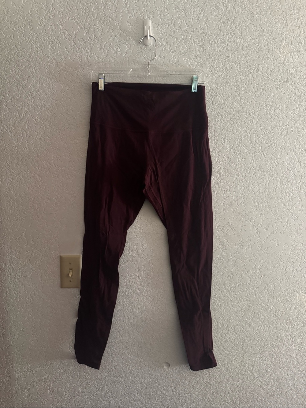 Womens lululemons High-Waist Leggings in Deep Maroon - Unbranded